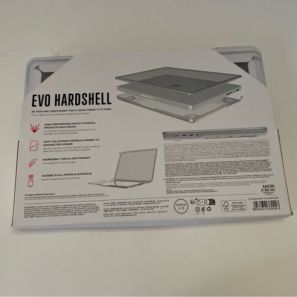 Evo Hardshell Clear Tech 21 for MacPro 13” - Picture 3 of 9